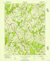 Download a high-resolution, GPS-compatible USGS topo map for Urbana, MD (1954 edition)