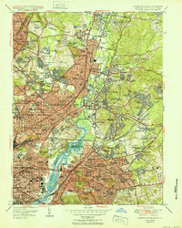 preview thumbnail of historical topo map of Montgomery County, MD in 1951