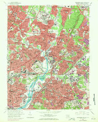 Download a high-resolution, GPS-compatible USGS topo map for Washington East, MD (1971 edition)