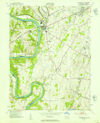 Download a high-resolution, GPS-compatible USGS topo map for Williamsport, MD (1954 edition)