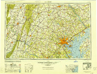 historical topo map of Baltimore, MD in 1948