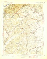 preview thumbnail of historical topo map of Prince George's County, MD in 1945