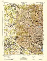 Download a high-resolution, GPS-compatible USGS topo map for Baltimore West, MD (1944 edition)