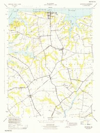 preview thumbnail of historical topo map of Betterton, MD in 1944