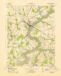preview thumbnail of historical topo map of Chestertown, MD in 1943