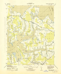 Download a high-resolution, GPS-compatible USGS topo map for Church Creek, MD (1943 edition)