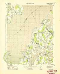 preview thumbnail of historical topo map of Talbot County, MD in 1943
