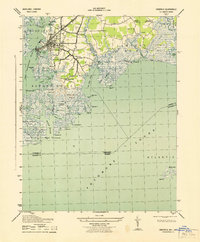 preview thumbnail of historical topo map of Crisfield, MD in 1943