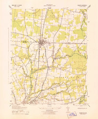 1943 Map of Delmar, DE