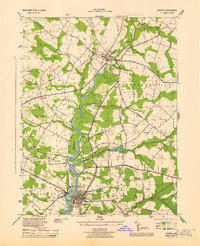 Download a high-resolution, GPS-compatible USGS topo map for Denton, MD (1944 edition)