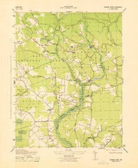 Download a high-resolution, GPS-compatible USGS topo map for Dividing Creek, MD (1943 edition)