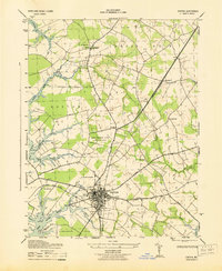 Download a high-resolution, GPS-compatible USGS topo map for Easton, MD (1943 edition)