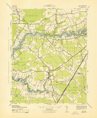 1943 Map of Allen, MD