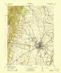 preview thumbnail of historical topo map of Frederick, MD in 1944