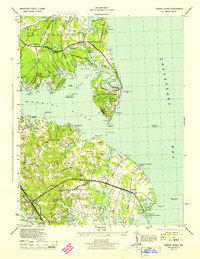 Download a high-resolution, GPS-compatible USGS topo map for Gibson Island, MD (1944 edition)
