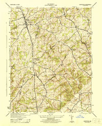 Download a high-resolution, GPS-compatible USGS topo map for Hampstead, MD (1944 edition)