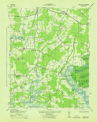 Download a high-resolution, GPS-compatible USGS topo map for Kingston, MD (1943 edition)