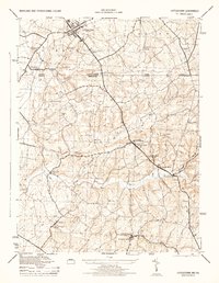 Download a high-resolution, GPS-compatible USGS topo map for Littlestown, MD (1944 edition)