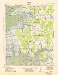 Download a high-resolution, GPS-compatible USGS topo map for Monie, MD (1943 edition)