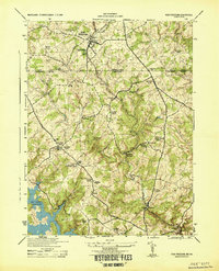 Download a high-resolution, GPS-compatible USGS topo map for New Freedom, MD (1944 edition)