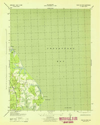 preview thumbnail of historical topo map of St. Mary's County, MD in 1943