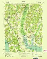 preview thumbnail of historical topo map of Charles County, MD in 1943
