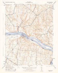 preview thumbnail of historical topo map of Montgomery County, MD in 1944