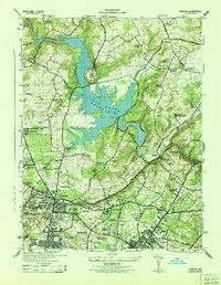 Download a high-resolution, GPS-compatible USGS topo map for Towson, MD (1944 edition)