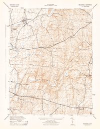 Download a high-resolution, GPS-compatible USGS topo map for Walkersville, MD (1944 edition)