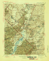preview thumbnail of historical topo map of Montgomery County, MD in 1945