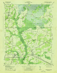 preview thumbnail of historical topo map of Worcester County, MD in 1943
