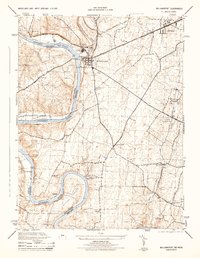 Download a high-resolution, GPS-compatible USGS topo map for Williamsport, MD (1944 edition)