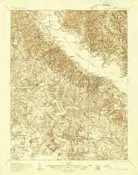 preview thumbnail of historical topo map of Leonardtown, MD in 1936
