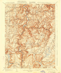 1900 Map of Accident, 1933 Print