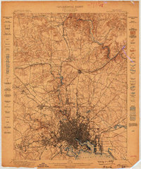 preview thumbnail of historical topo map of Baltimore, MD in 1899