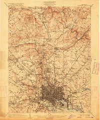 1904 Map of Baltimore, 1915 Print