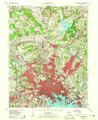 preview thumbnail of historical topo map of Baltimore, MD in 1943