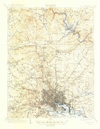 Download a high-resolution, GPS-compatible USGS topo map for Baltimore, MD (1947 edition)