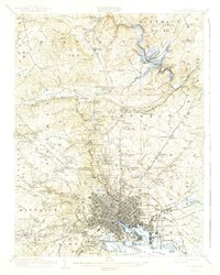Download a high-resolution, GPS-compatible USGS topo map for Baltimore, MD (1942 edition)