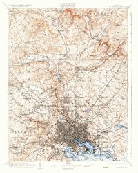 Download a high-resolution, GPS-compatible USGS topo map for Baltimore, MD (1936 edition)