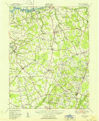 Download a high-resolution, GPS-compatible USGS topo map for Barclay, MD (1951 edition)