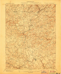 1901 Map of Belair, 1906 Print