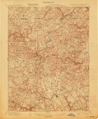 1901 Map of Belair, 1913 Print