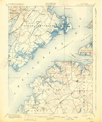 1900 Map of Betterton, 1931 Print
