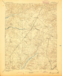 preview thumbnail of historical topo map of Brandywine, MD in 1895