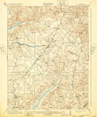 preview thumbnail of historical topo map of Brandywine, MD in 1913