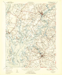 Download a high-resolution, GPS-compatible USGS topo map for Chestertown, MD (1951 edition)
