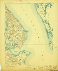 1892 Map of Drum Point, 1896 Print