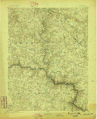 1894 Map of Ellicott, 1898 Print