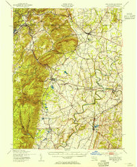 1943 Map of Emmitsburg, 1954 Print